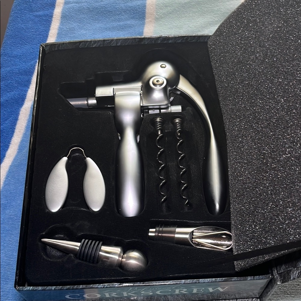 Professional Silver Corkscrew Set - Picture 4 of 5